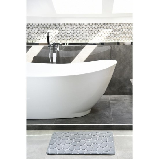 Πατάκι Μπάνιου 02161141 Grey Polyester AWD (50x80) 1Τεμ
