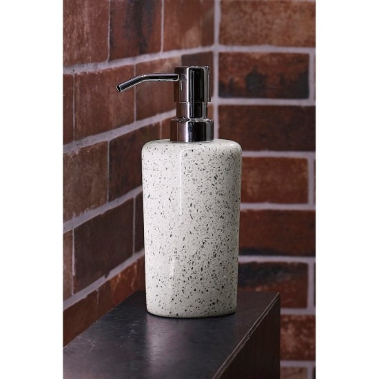 Dispenser Δοχείο Κρεμοσάπουνου 02341549 Από Μάρμαρο 200ml AWD (Φ7.3x17.5cm) 1Τεμ