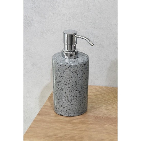 Dispenser Δοχείο Κρεμοσάπουνου 02341554 Από Μάρμαρο 200ml AWD (Φ7.3x17.5cm) 1Τεμ