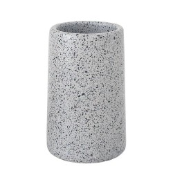 Ποτήρι Οδοντόβουρτσας 02341555 Από Μάρμαρο Grey 250ml AWD (Φ7.5x12.3cm) 1Τεμ