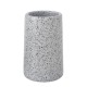 Ποτήρι Οδοντόβουρτσας 02341555 Από Μάρμαρο Grey 250ml AWD (Φ7.5x12.3cm) 1Τεμ