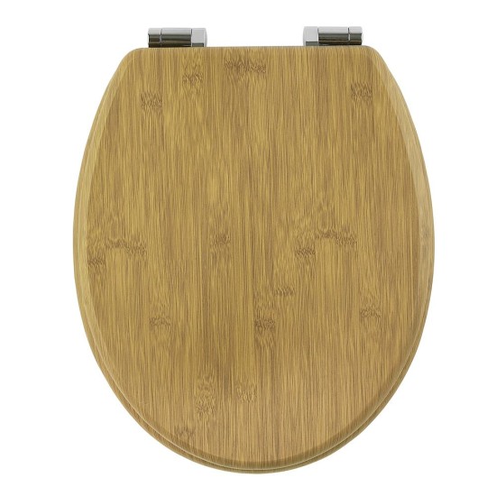 Καπάκι Λεκάνης 02181598 Bamboo MDF Φυσικό AWD (37.3x45.5x5.7cm) 1Τεμ