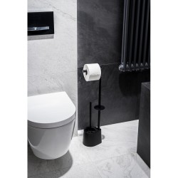 Σταντ Χαρτί Υγείας & Πιγκάλ 02071616 Stainless Steel/ABS/PP Black AWD (17x12.5x65.5cm) 1Τεμ