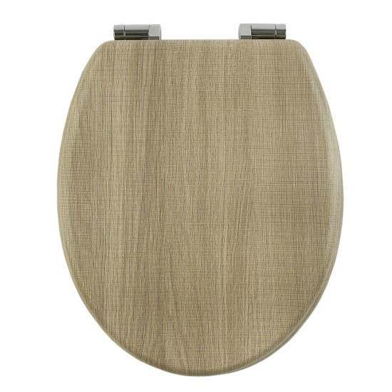 Καπάκι Λεκάνης 02181702 Natur MDF Φυσικό AWD (37x45.7x5.8cm) 1Τεμ