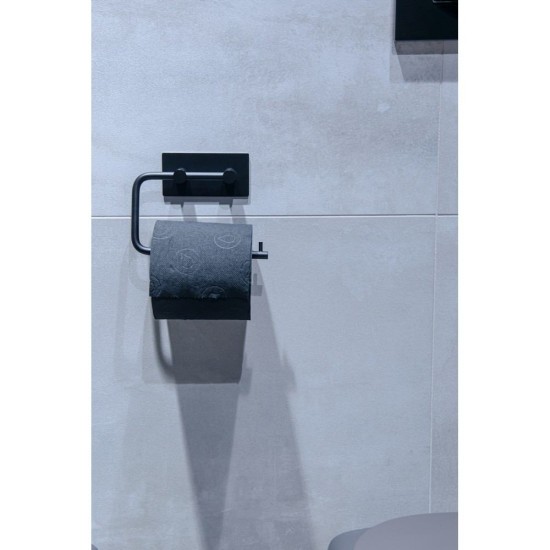 Χαρτοθήκη Επιτοίχια 02091762 Ατσάλι Black AWD (14x2.8x10.5cm) 1Τεμ