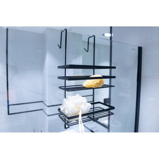 Ραφιέρα Κρεμαστή 02081778 Ατσάλι Black AWD (25.2x21.5x48.7cm) 1Τεμ