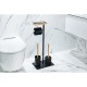 Σταντ Χαρτί Υγείας & Πιγκάλ 02071795 Ατσάλι Black Με Bamboo AWD (30x20x67.5cm) 1Τεμ