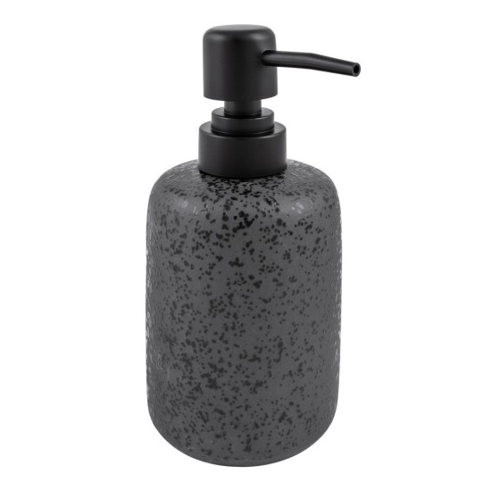 Dispenser Δοχείο Κρεμοσάπουνου 02191802 Hades Stoneware Ανθρακί 350ml AWD (90 Μήκος x 170 Ύψος x 75 Πλάτος) 1Τεμ