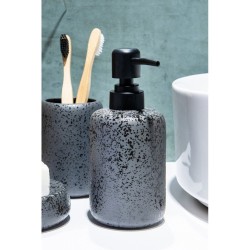 Dispenser Δοχείο Κρεμοσάπουνου 02191802 Hades Stoneware Ανθρακί 350ml AWD (90 Μήκος x 170 Ύψος x 75 Πλάτος) 1Τεμ