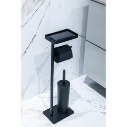 Σταντ Χαρτί Υγείας & Πιγκάλ 02071826 Ατσάλι Black AWD (20x15.5x65cm) 1Τεμ