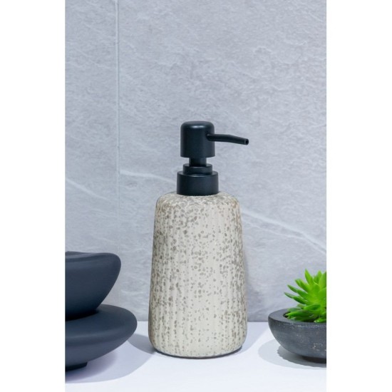 Dispenser Δοχείο Κρεμοσάπουνου 02191835 Avilla Stoneware 400ml AWD (95 Μήκος x 183 Ύψος x 75 Πλάτος) 1Τεμ