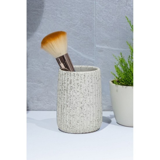 Ποτήρι Οδοντόβουρτσας 02191836 Avilla Stoneware AWD (8x8x10.5cm) 1Τεμ