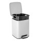Κάδος Απορριμμάτων 02031902 Ατσάλι White 6L AWD (195 Μήκος x 265 Ύψος x 240 Πλάτος) 1Τεμ