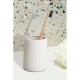 Ποτήρι Οδοντόβουρτσας 02191913 Bonita Stoneware White 360ml AWD (Φ7.8x11.8cm) 1Τεμ