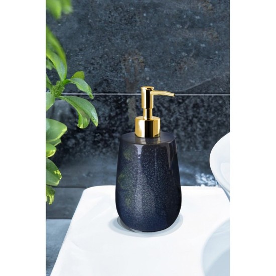 Dispenser Δοχείο Κρεμοσάπουνου 02191920 Friki Stoneware Navy Blue 450ml AWD (85 Μήκος x 185 Ύψος x 95 Πλάτος) 1Τεμ
