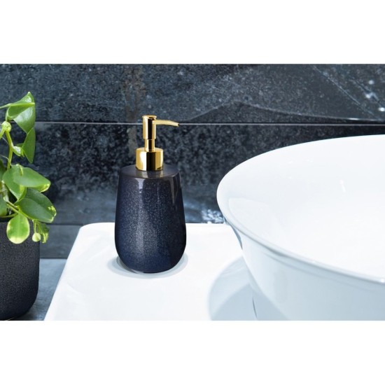 Dispenser Δοχείο Κρεμοσάπουνου 02191920 Friki Stoneware Navy Blue 450ml AWD (85 Μήκος x 185 Ύψος x 95 Πλάτος) 1Τεμ