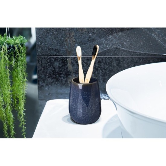 Ποτήρι Οδοντόβουρτσας 02191921 Friki Stoneware Navy Blue 400ml AWD (Φ8.5x11.2cm) 1Τεμ