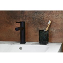Ποτήρι Οδοντόβουρτσας 02191925 Beso Stoneware 300ml AWD (Φ7.5x10.5cm) 1Τεμ