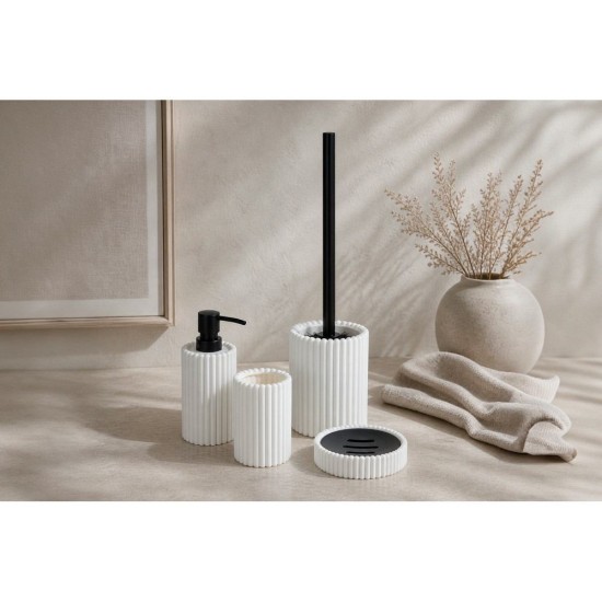 Dispenser Δοχείο Κρεμοσάπουνου 02192067 Ramona White Πλαστικό 350ml AWD (90 Μήκος x 175 Ύψος x 75 Πλάτος) 1Τεμ
