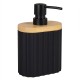 Dispenser Δοχείο Κρεμοσάπουνου 02192071 Belinda (Πλαστικό-Μπαμπού Black-Φυσικό) 450ml AWD (110 Μήκος x 170 Ύψος x 63 Πλάτος) 1Τεμ