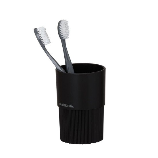 Ποτήρι Οδοντόβουρτσας Brave Cup Black Sealskin (Φ7,5x11cm) 1Τεμ Ποτήρι Οδοντόβουρτσας Brave Cup Black Sealskin (Φ7,5x11cm) 1Τεμ