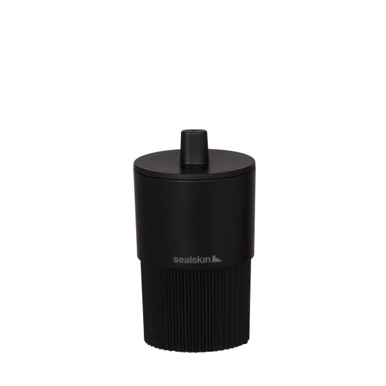Θήκη Για Βαμβάκι Brave Storage Box With Lid Black Sealskin (Φ7,5x13,4cm) 1Τεμ