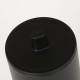 Θήκη Για Βαμβάκι Brave Storage Box With Lid Black Sealskin (Φ7,5x13,4cm) 1Τεμ