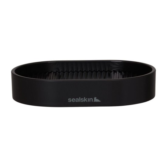 Σαπουνοθήκη  Brave Soap Dish Black Sealskin (13,6x8,9x2,6) 1Τεμ