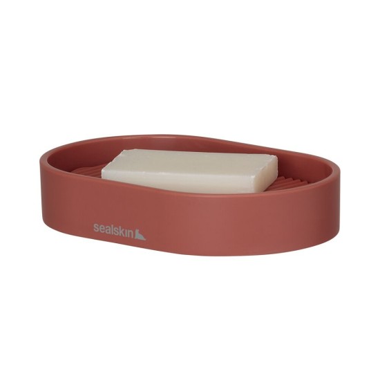 Σαπουνοθήκη  Brave Soap Dish Dark Pink Sealskin (13,6x8,9x2,6) 1Τεμ