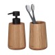 Αξεσουάρ Μπάνιου Σετ Earth Soap Dispenser & Cup Bathroom Oak Sealskin 2Τεμ
