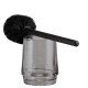Πιγκάλ Γυάλινο Mood Toilet Brush Holder Grey Sealskin (Φ10,6x37,1cm) 1Τεμ