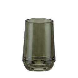 Ποτήρι Οδοντόβουρτσας Γυάλινο Mood Cup Green Sealskin (Φ8x12cm) 1Τεμ