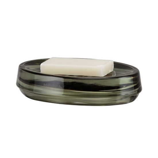 Σαπουνοθήκη Γυάλινη Mood Soap Dish Green Sealskin (Φ3,1x13,8x9,9cm) 1Τεμ