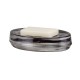 Σαπουνοθήκη Γυάλινη Mood Soap Dish Grey Sealskin (Φ3,1x13,8x9,9cm) 1Τεμ
