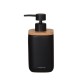 Δοχείο Κρεμοσάπουνου Κεραμικό Mind Soap Dispenser 200 ml Black Sealskin (Φ7,6x17cm) 1Τεμ