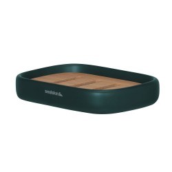 Σαπουνοθήκη Κεραμική Mind Soap Dish Dark Green Sealskin (Φ2,4x13x9cm) 1Τεμ
