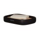 Σαπουνοθήκη Κεραμική Mind Soap Dish Black Sealskin (Φ2,4x13x9cm) 1Τεμ
