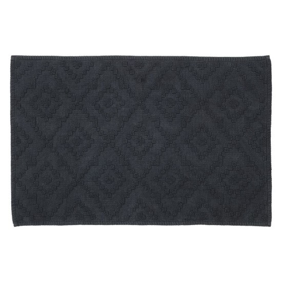 Πατάκι Μπάνιου Aztec Dark Grey Cotton Sealskin (60x90) 1Τεμ