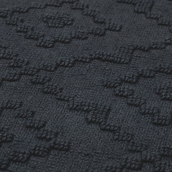 Πατάκι Μπάνιου Aztec Dark Grey Cotton Sealskin (60x90) 1Τεμ
