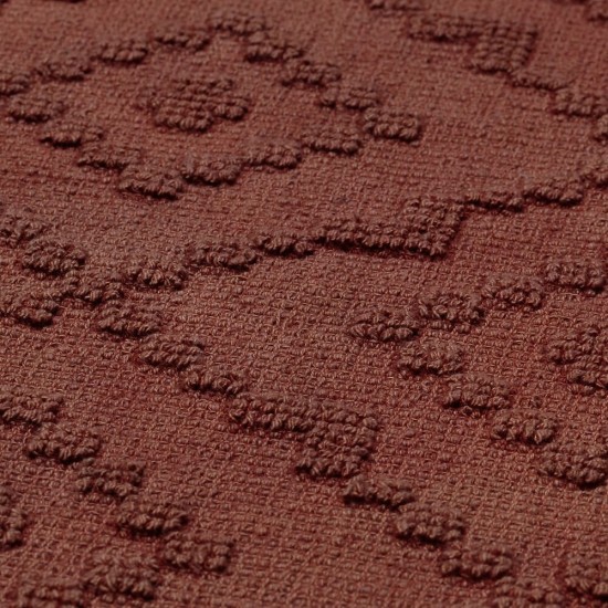 Πατάκι Μπάνιου Aztec Dark Pink Cotton Sealskin (60x90) 1Τεμ