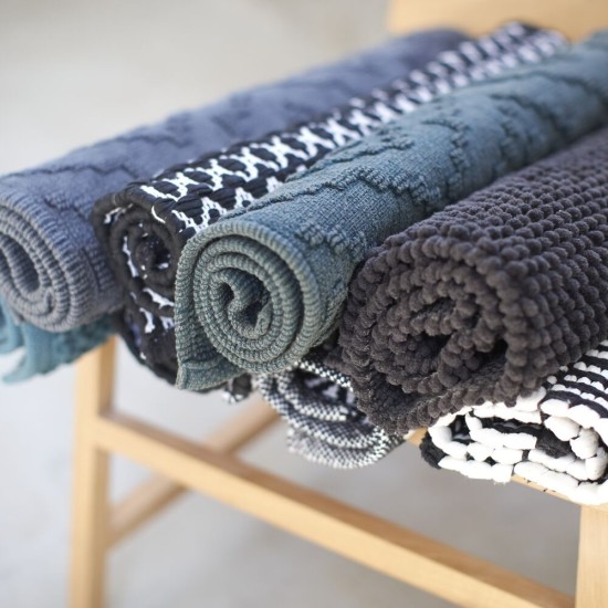 Πατάκι Μπάνιου Aztec Dark Green Cotton Sealskin (60x60) 1Τεμ