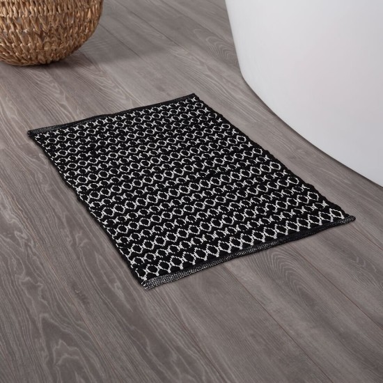 Πατάκι Μπάνιου Boho Black Sealskin (60x90) 1Τεμ
