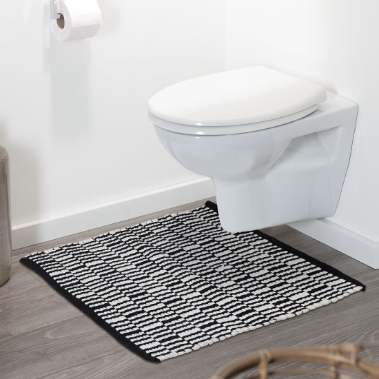 Πατάκι Μπάνιου Bandra Black Sealskin (60x60) 1Τεμ