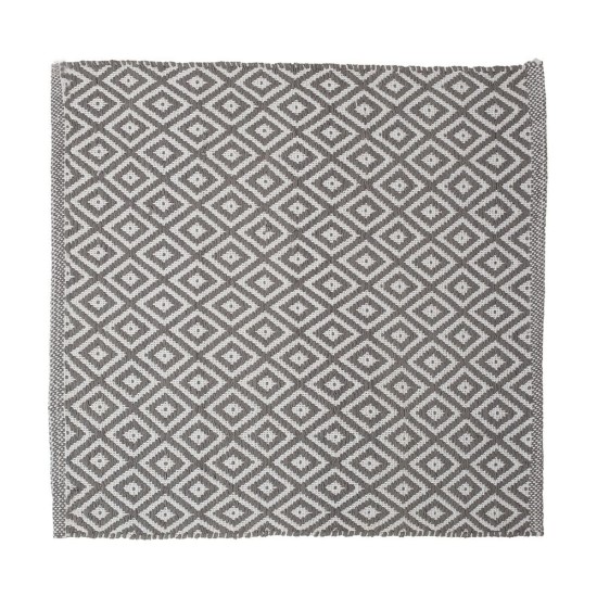 Πατάκι Μπάνιου Trellis Grey Cotton Sealskin (60x60) 1Τεμ