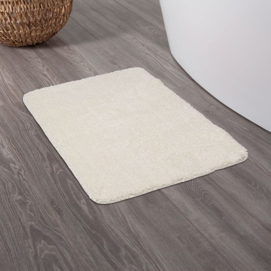 Πατάκι Μπάνιου Angora Off-White Microfiber Sealskin (60x90) 1Τεμ