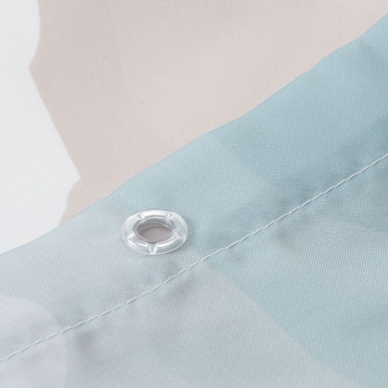 Κουρτίνα Μπάνιου Υφασμάτινη Αδιάβροχη Textile Shower Curtains Earth Dark Green Sealskin (180x200) 1Τεμ