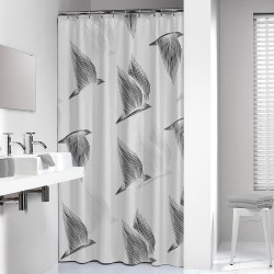 Κουρτίνα Μπάνιου Υφασμάτινη Αδιάβροχη Textile Shower Curtains Birds Black Sealskin (180x200) 1Τεμ Κουρτίνα Μπάνιου Υφασμάτινη Αδιάβροχη Textile Shower Curtains Birds Black Sealskin (180x200) 1Τεμ