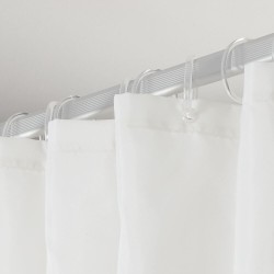 Κουρτίνα Μπάνιου Υφασμάτινη Αδιάβροχη Textile Shower Curtains Flow Black Sealskin (180x200) 1Τεμ