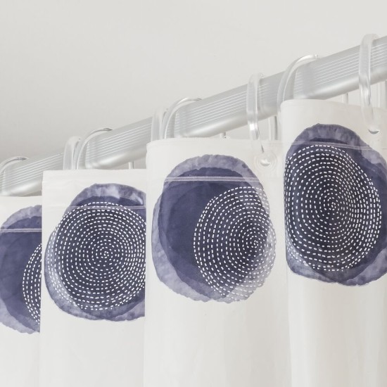 Κουρτίνα Μπάνιου Vinyl Shower Curtains Mood Blue Sealskin (180x200) 1Τεμ