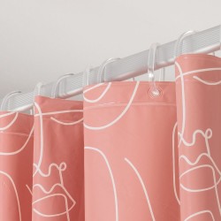Κουρτίνα Μπάνιου Vinyl Shower Curtains Mind Dark Pink Sealskin (180x200) 1Τεμ